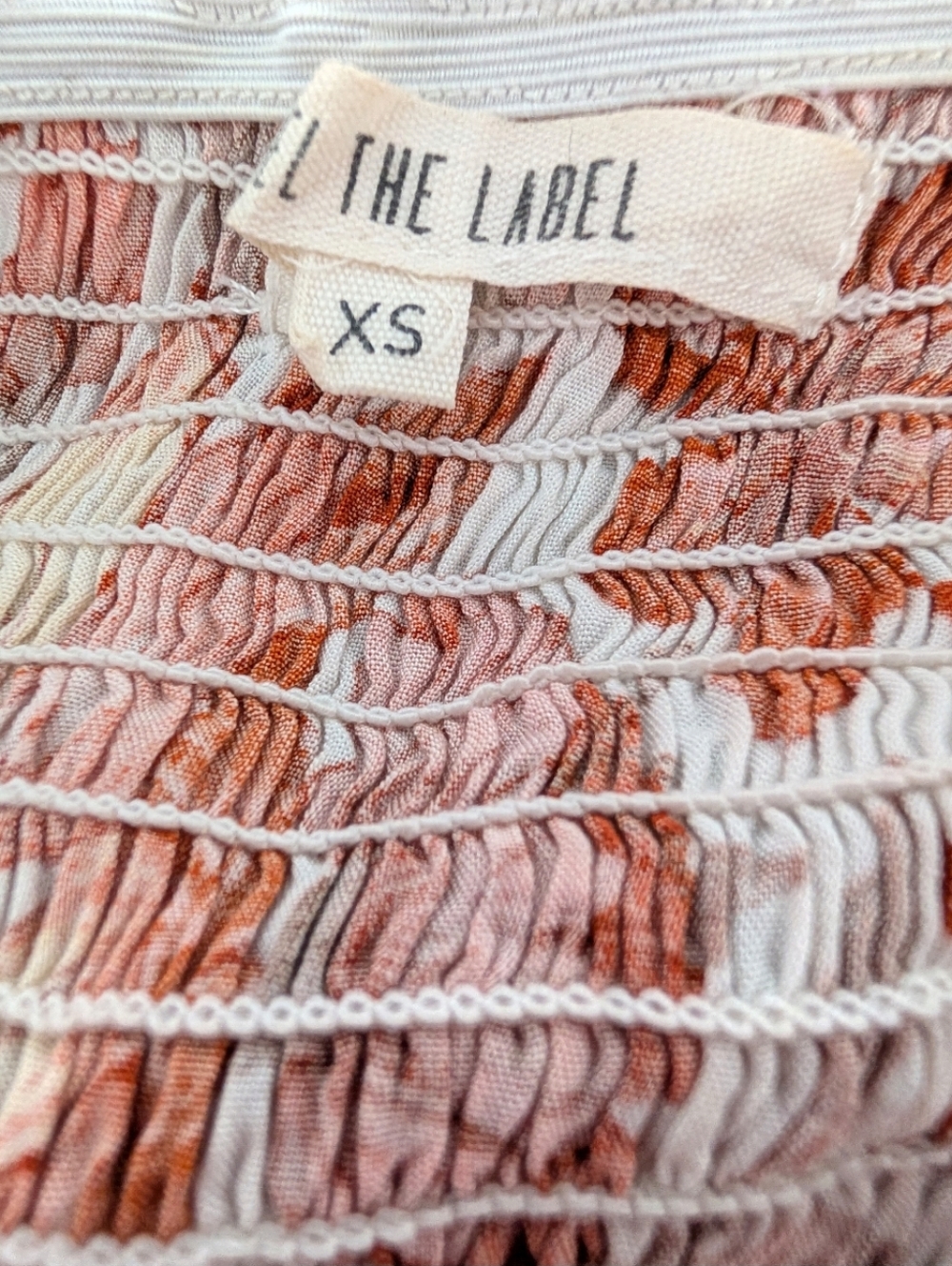 Abel the Label Lisbon Maple Smocked Tiered Maxi Dress XS - Picture 11 of 13